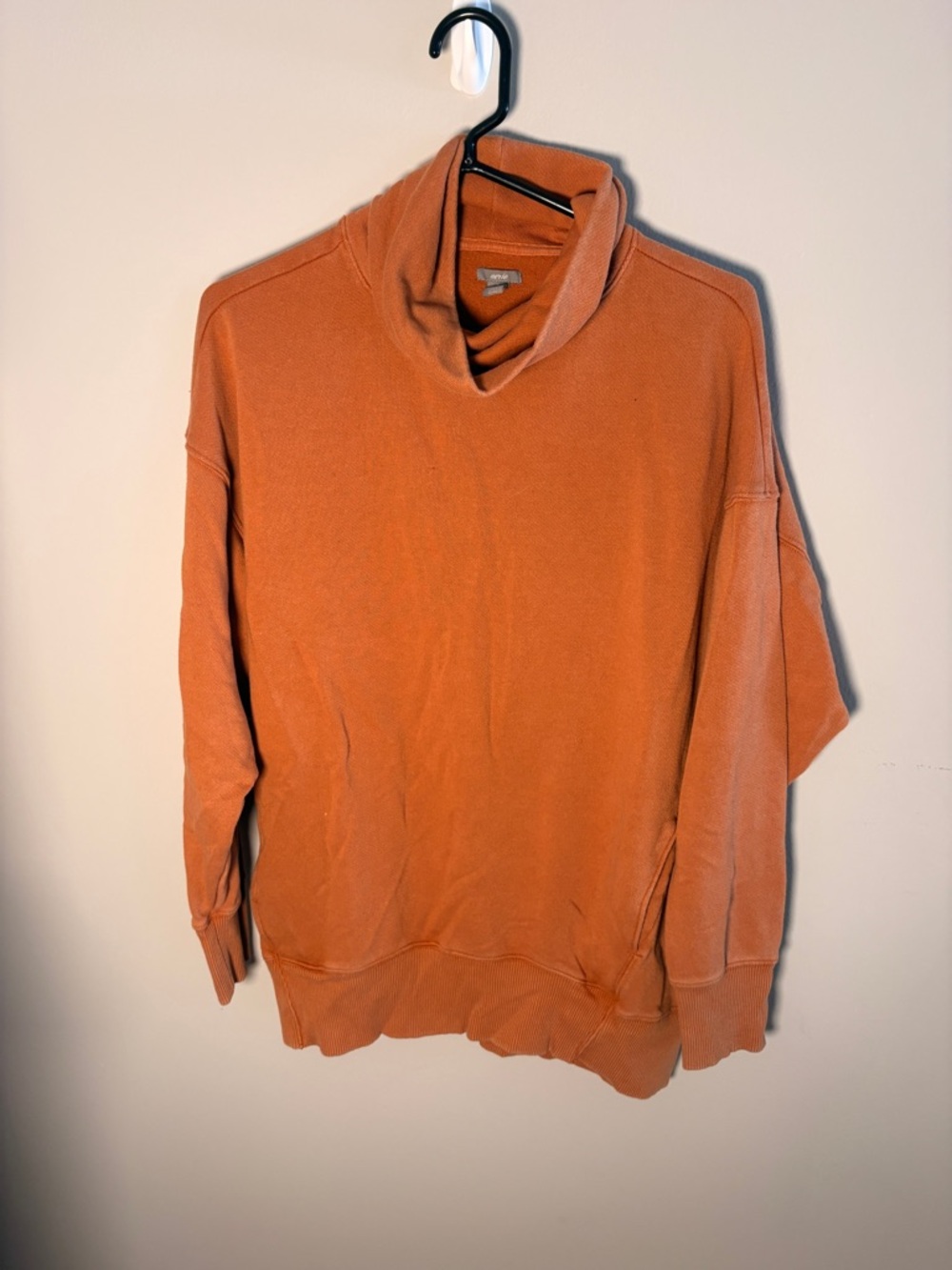 aerie Orange Cowl Neck Sweater